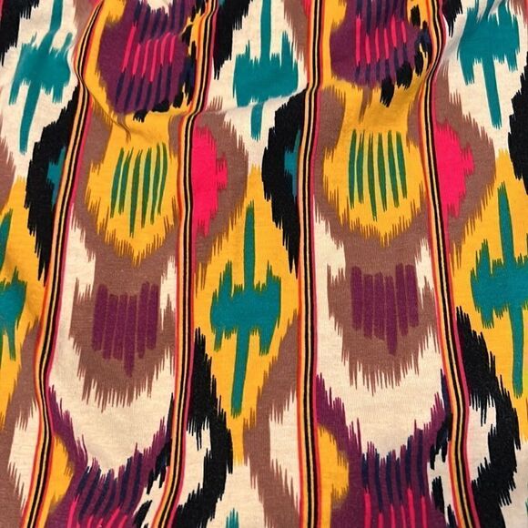 Legacy knit skirted pants cute tribal print on skirt pants are black GUC - Picture 3 of 10